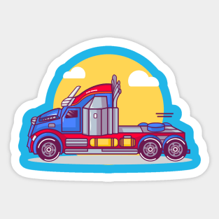 Optimus Truck Sticker